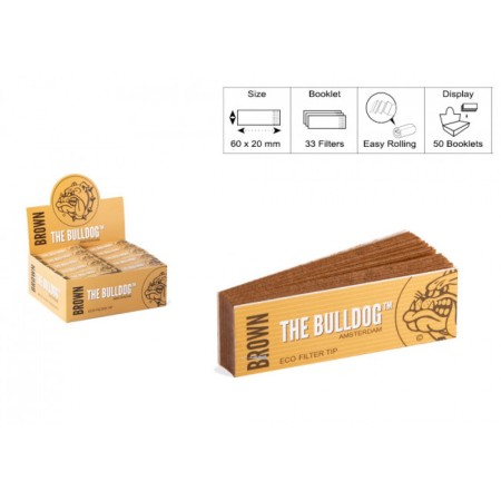 FILTRO BULLDOG ECO BROWN CONF. 50 LIB. DA 33 CARTONCINI