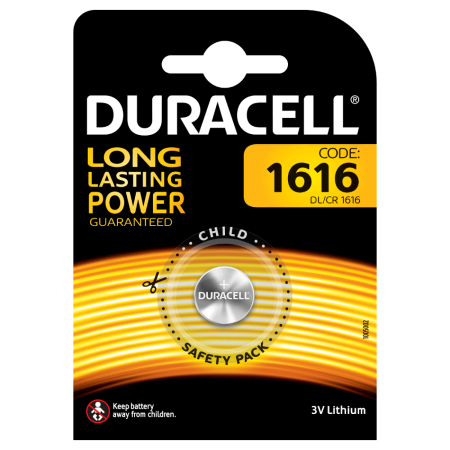 BATTERIE LITIO DURACELL 1616