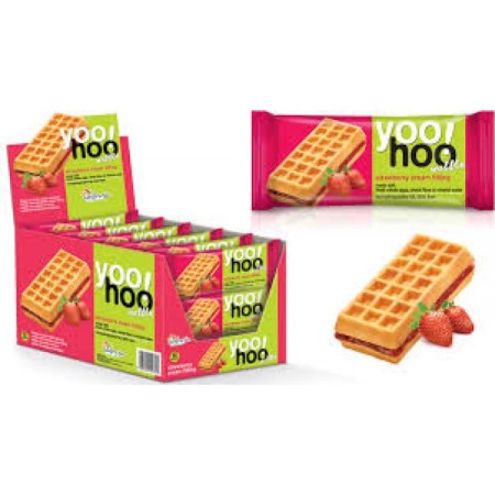 YOOHOO WAFFLE ALLA FRAGOLA GR.50 PEZZI 12