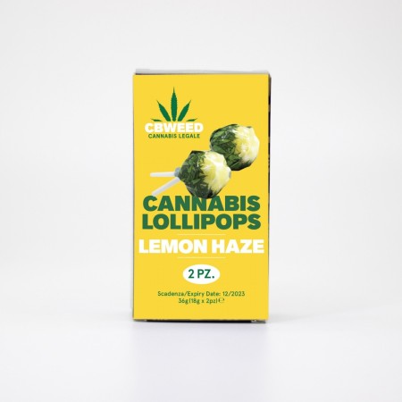 LECCA LECCA LOLLIPOP LEMON HAZE ( 1 conf.con 2 lollipop) IN SCATOLINA VENDING