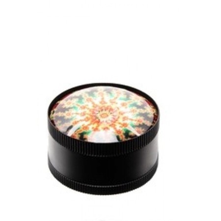 Atomic Metal Grinder Psychedelic ø50mm 3 Parts - ROSSO ARANCIO