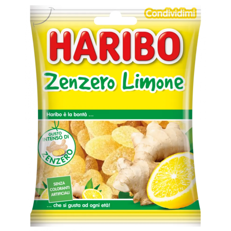 HARIBO ZENZERO LIMONE 100G BUSTA SINGOLA