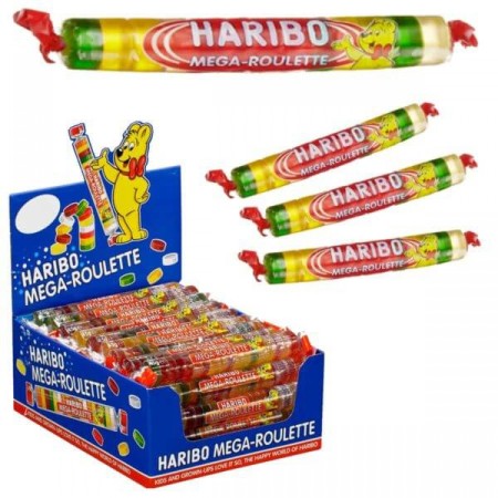 HARIBO mega roulette INCARTATO SINGOLARMENTE 40 PEZZI