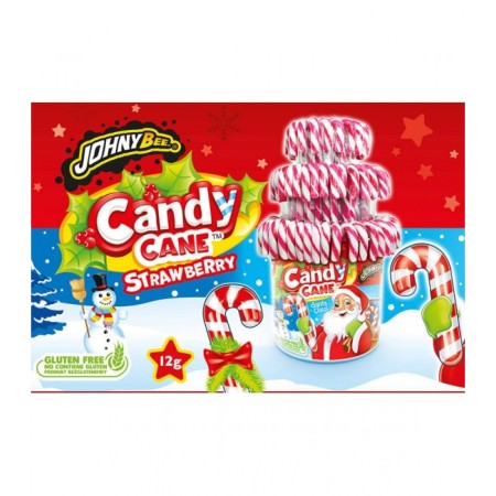 JOHNY BEE CANDY CANE BIANCO/ROSSO 50PZ. X 28GR