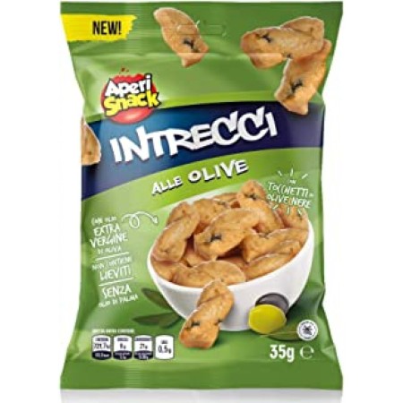 APERISNACK INTRECCI ALLE OLIVE 35GRX 50 PEZZI