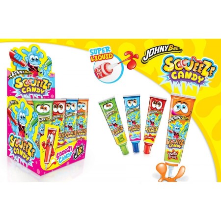 JOHNY BEE SQUEEZE CANDY LIQUID 44GR X 16 PEZZI - cod 488