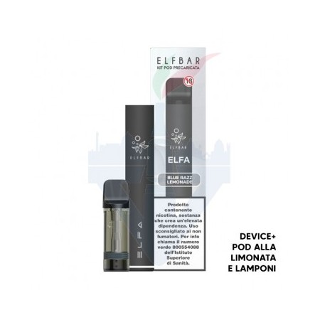 ELFBAR ELFA DEVICE + POD BLUE RAZZ LEMONADE 20 MG