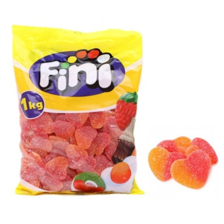 FINI CUORE PESCA ZUCCHERATO BUSTA 1 KG -promo- scad. 01/25