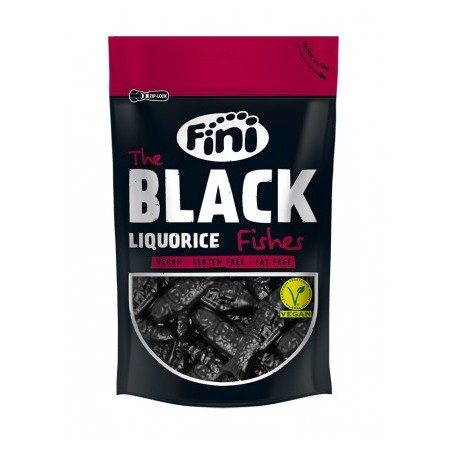 FINI THE BLACK LIQUORICE FISCHES 180GR BUSTA SINGOLA -promo- scad. 12/24