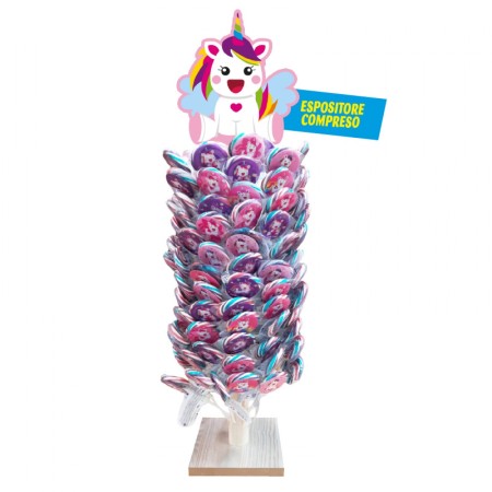 JOHNY BEE LOLLIPOP UNICORN STAND 150PZ.