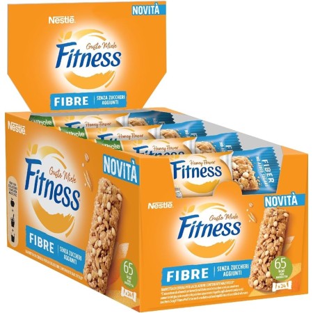 FITNESS FIBRE Barretta di Cereali Integrali con MIELE 24pz