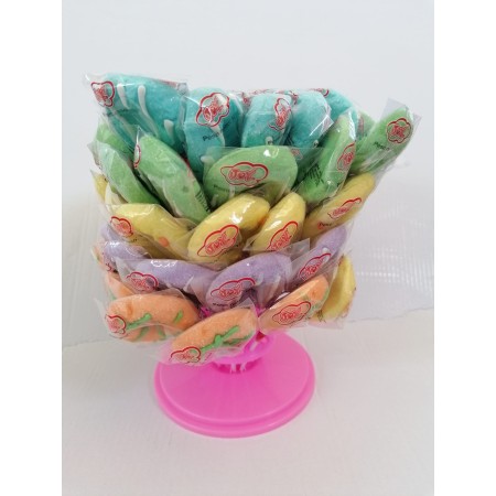 JOHNY BEE DONUTS MARSHMALLOW POP STAND 13g x 60pz