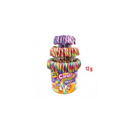 JOHNY BEE Candy Cane 12 gr Multicolor 100 PEZZI PER DISPLAY -331