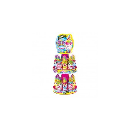 JOHNY BEE UNICORN POP&CANDY STAND 18PZ X 50GR - cod 185