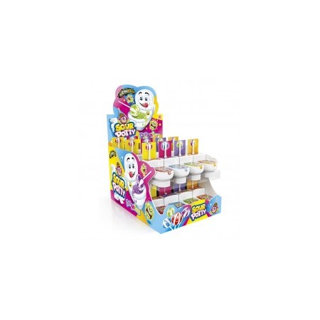 JOHNY BEE SOUR POTTY LOLLI POP 19GX24 PEZZI - cod 225