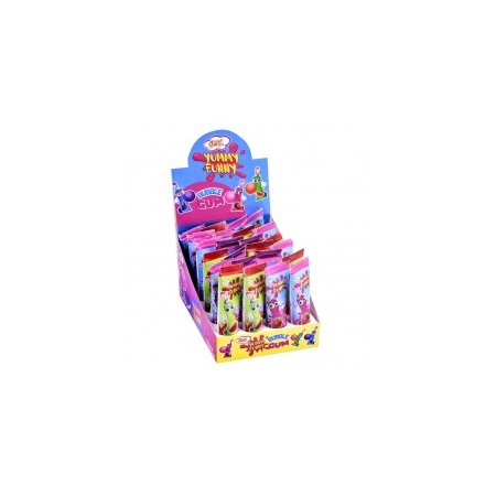 JOHNY BEE YUMMY FUNNY BUBBLE GUM 22gX24 PEZZI - cod 475