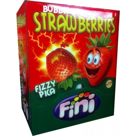 FINI bubble GUM STRAWBERRIES PZ.200