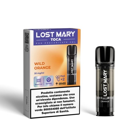 LOST MARY TOCA AIR -POD- WILD ORANGE (2 PEZZI) 20 MG