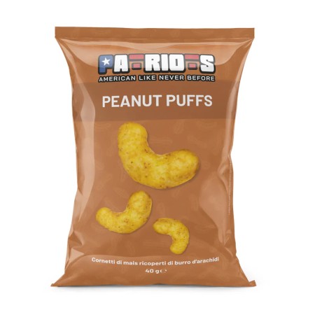 Patriots Peanut Puffs con burro d'arachidi 40g X 12 PEZZI -promo- scad. 05/09/24