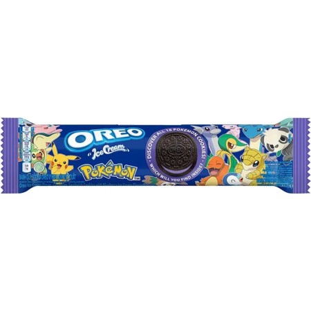 OREO COOKI - BISCUIT ICE CREAM BLUEBERRY POKEMON PEZZO SING.120g -PROMO- SCAD. 06/12