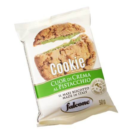 FALCONE COOKIES COUR DI CREMA PISTACCHIO (CARTONE DA 40 PZ X 50 GR)