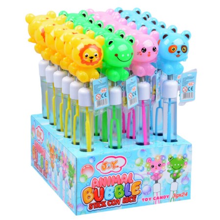 JOHNY BEE ANIMAL BUBBLE STICK LUCE X 24 PEZZI - cod 597