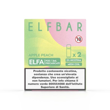 ELFBAR ELFA 2ML PREFILLED POD APPLE PEACH (2 PEZZI) 20 MG