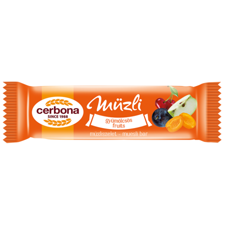 CERBONA MUESLI BAR WITH FRUIT CONF.20g x 20pz