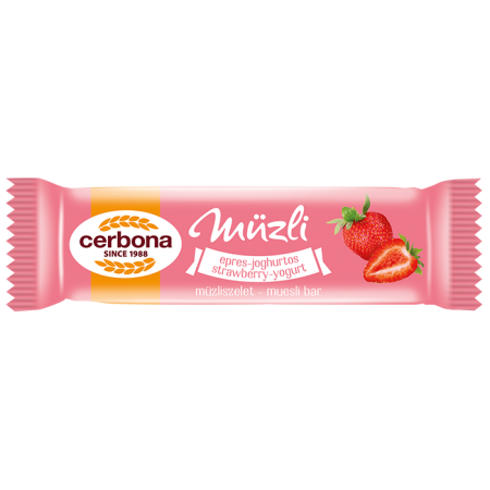 CERBONA STRAWBERRY-YOGURT MUESLI BAR CONF.20g x 20pz