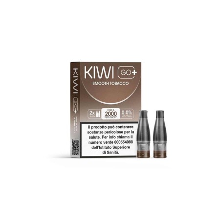 KIWI GO + POD - SMOOTH TOBACCO 20 (2 PEZZI)