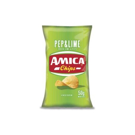 AMICA CHIPS - PATATINA PEPE E LIME CONF. 25g x 28pz -PROMO- SCAD. 03/11/24