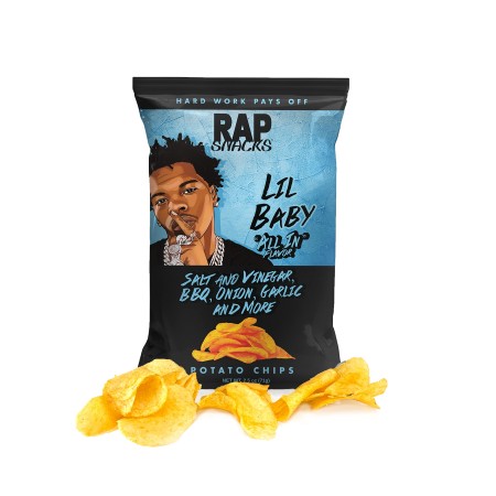 RAP SNACK LIL BABY ALL IN FLAVOUR CHIPS 71GR BUSTA SINGOLA