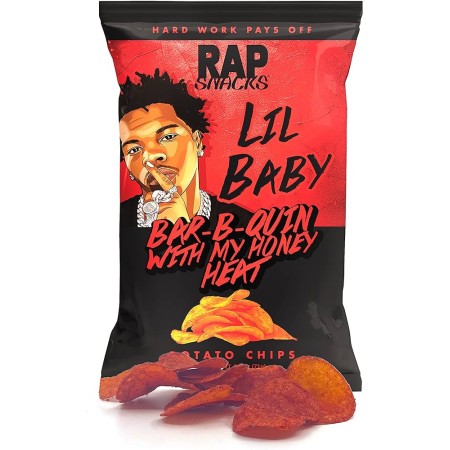 RAP SNACK LIL BABY BAR-B-QUIN CHIPS 71GR BUSTA SINGOLA