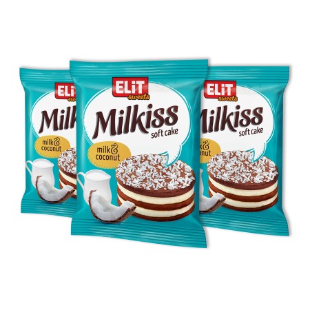 MILKISS SOFT CAKE COCONUT 42 GR X 18 PEZZI